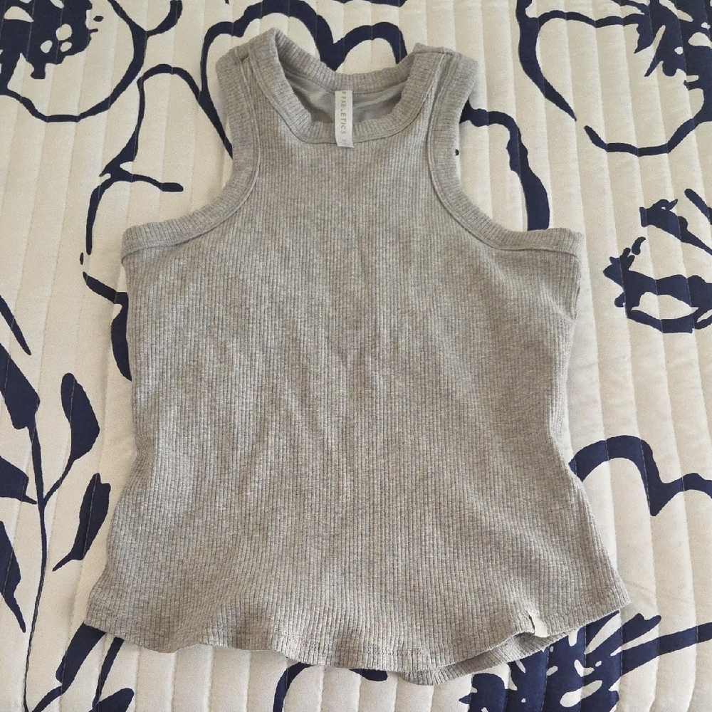 50% OFF SALE..Fabletics Gray Ribbed Tank Top